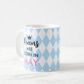 女王は - オーダーメイドの月と色で生まれる コーヒーマグカップ (正面左)