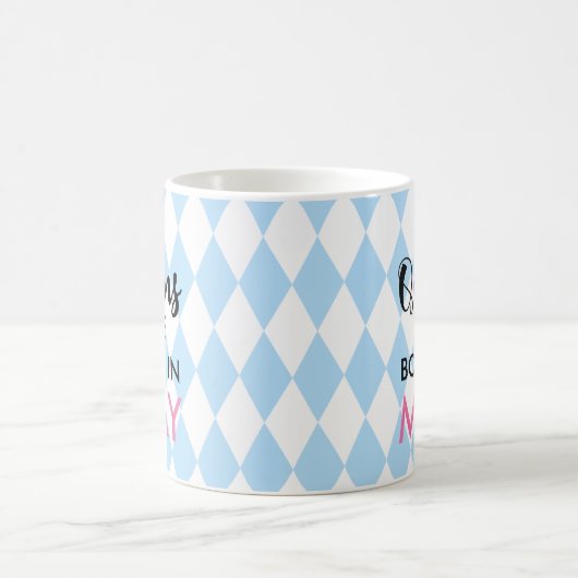 女王は -  オーダーメイドの月と色で生まれる コーヒーマグカップ (中央)