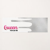 女王をパーソナライズ得このヨガマット ヨガマット (裏面(横))