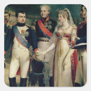 女王を受け取っているLouisa Napoleon Bonaparte スクエアシール