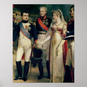 女王を受け取っているLouisa Napoleon Bonaparte ポスター
