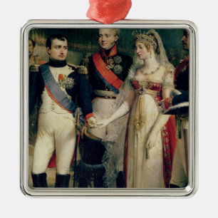 女王を受け取っているLouisa Napoleon Bonaparte メタルオーナメント