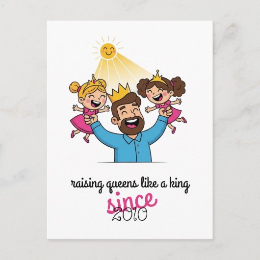 女王を王のように育てる シーズンポストカード (正面)