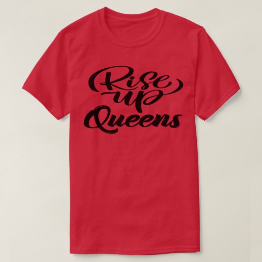 女王を立ち上げる Tシャツ (デザイン正面)
