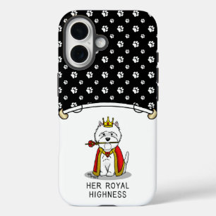 女王ウェ王室のスティー犬 iPhone 16ケース