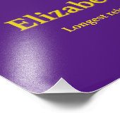 女王エリザベス2世の治世 フォトプリント (角)