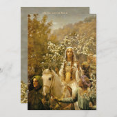 女王ギネヴィアの五月祭招待状 招待状 (正面/裏面)