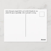 女王ケイ・ニーセンに会う羊飼いの娘 ポストカード (裏面)