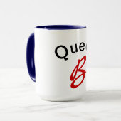 女王バチのおもしろいなアルファベットbのユーモアのデザインのコーヒー マグカップ (正面左)