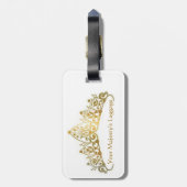 女王バチのためのおもしろいな荷物のラベル ラゲッジタグ (裏面縦)