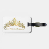 女王バチのためのおもしろいな荷物のラベル ラゲッジタグ (裏面横)