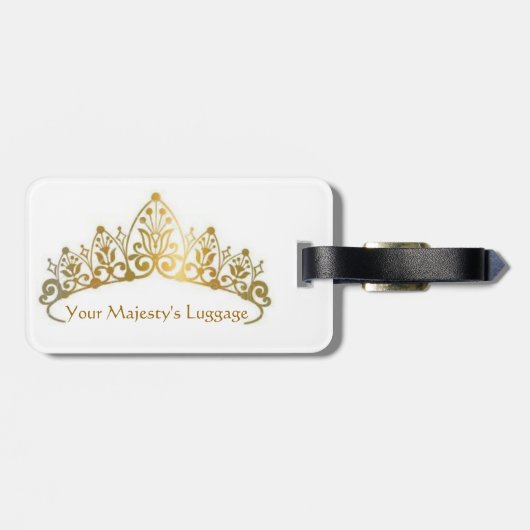 女王バチのためのおもしろいな荷物のラベル ラゲッジタグ (裏面横)