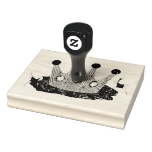 女王バチのスタンプ ラバースタンプ