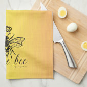 女王バチの動揺してな台所タオル キッチンタオル (四つ折り)