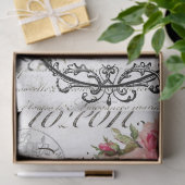 女王バチの原稿のDecoupageの花のティッシュペーパー 薄葉紙 (ギフト)