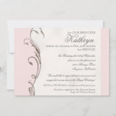 女王バチの王室のな結婚式のブライダルシャワーの招待状 招待状 (正面)