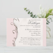 女王バチの王室のな結婚式のブライダルシャワーの招待状 招待状 (スタンド正面)