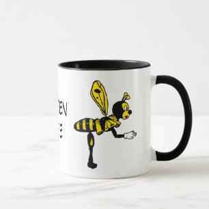 女王バチの陶磁器のマグ マグカップ