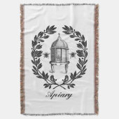 女王バチのApiaryのテーマのブランケット スローブランケット (正面縦)