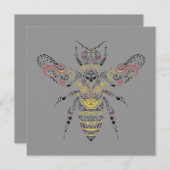 女王バチ 招待状 (正面/裏面)