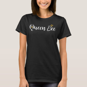 女王バチ-王冠を持つかわいい女王バチ Tシャツ