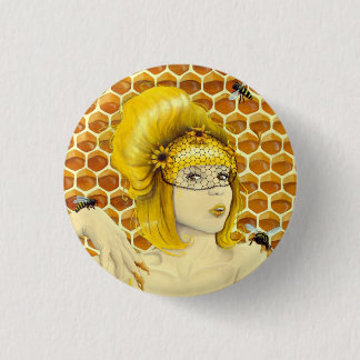 女王バチPinボタン-ヒースによるApiphiliaは上がりました 缶バッジ