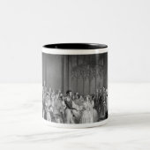 女王ビクトリアおよびアルバート王子の結婚 ツートーンマグカップ (中央)