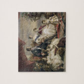 女王ビクトリア(1819-1901年)およびアルバート王子(1819年 ジグソーパズル (縦)