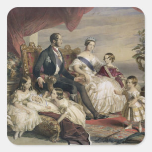 女王ビクトリア(1819-1901年)およびアルバート王子(1819年 スクエアシール
