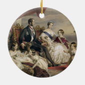 女王ビクトリア(1819-1901年)およびアルバート王子(1819年 セラミックオーナメント (裏面)