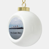 女王メリークリスマスの飾り セラミックボールオーナメント (右)