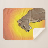 女王ライオネス シェルパブランケット (正面(横))