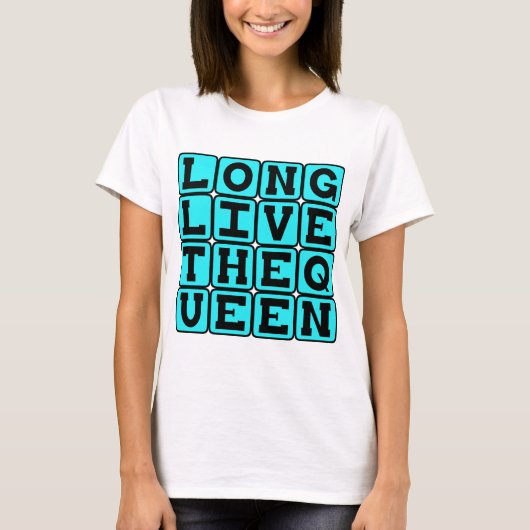 女王万歳、イギリスの願い Tシャツ (正面)