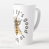 女王冠になるのが良い金ゴールド カフェラテマグ (右アングル)