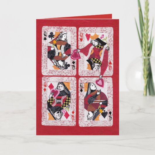 女王女からのハート シーズンカード (正面)