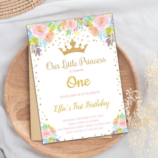 女王室の子用スパークリーパーティーカード 招待状