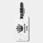 女王様のプライベートな王冠 ラゲッジタグ (正面縦)