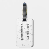女王様のプライベートな王冠 ラゲッジタグ (裏面縦)
