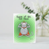 女王様のラットレースボスの日のユーモア ポストカード (スタンド正面)
