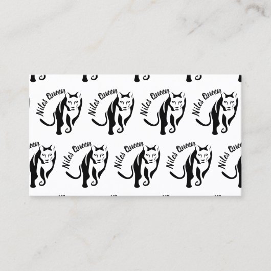 女王狩人の黒い雌 名刺 (正面)