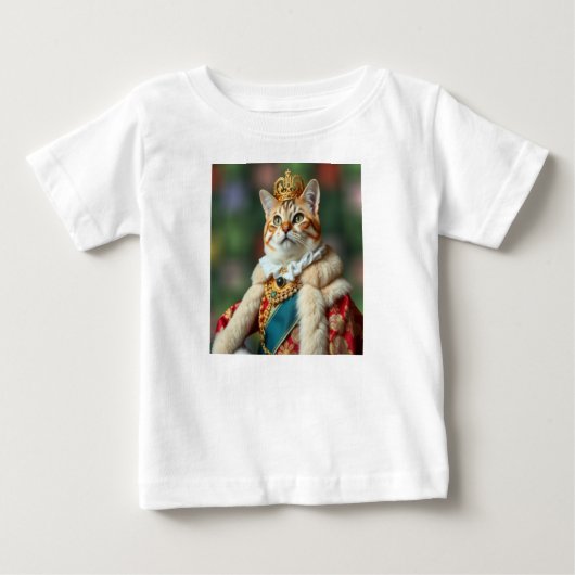 女王猫 ベビーTシャツ (正面)