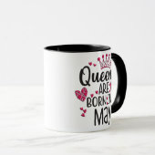 女王生まれが来る マグカップ (正面右)