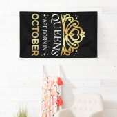 女王生まれは十月に入る 横断幕 (インサイチュ)