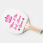 女王直上のタイトルを母に付ける |母の日 卓球ラケット (横)