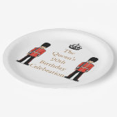 女王第90の誕生祝い ペーパープレート (アングル)