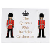 女王第92の誕生祝い ラージペーパーバッグ (裏面)