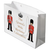 女王第92の誕生祝い ラージペーパーバッグ (裏面アングル)