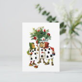 女王絵画のバラ ポストカード (スタンド正面)