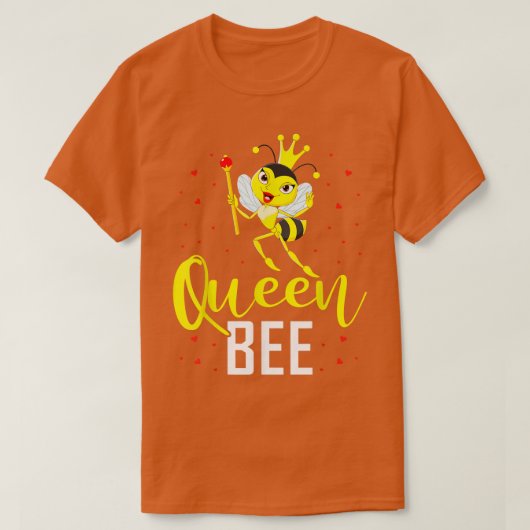 女王蜂の世話をする養蜂家 Tシャツ (デザイン正面)