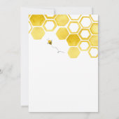 女王蜂の誕生日招待状 招待状 (裏面)